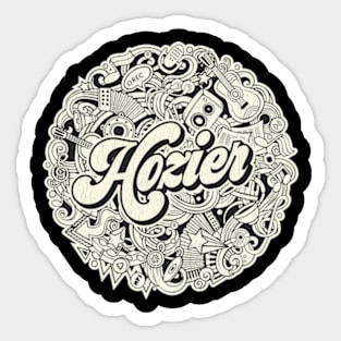 Vintage Circle - Hozier Sticker